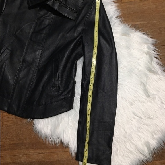 Black Leather Nixon The Ish Jacket - Picture 8 of 8